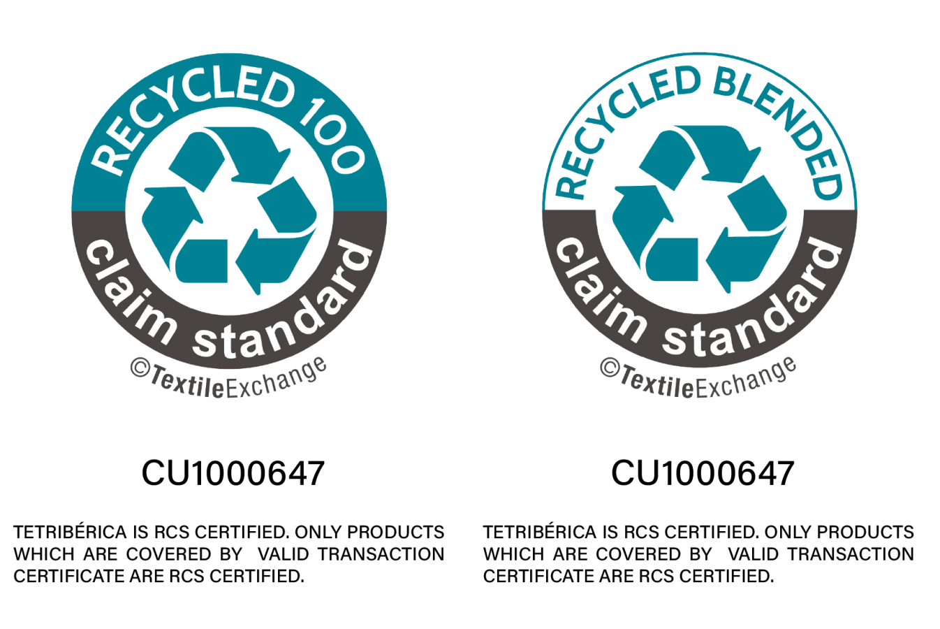 RCS / RCS BLENDED – RECYCLED CLAIM STANDARD